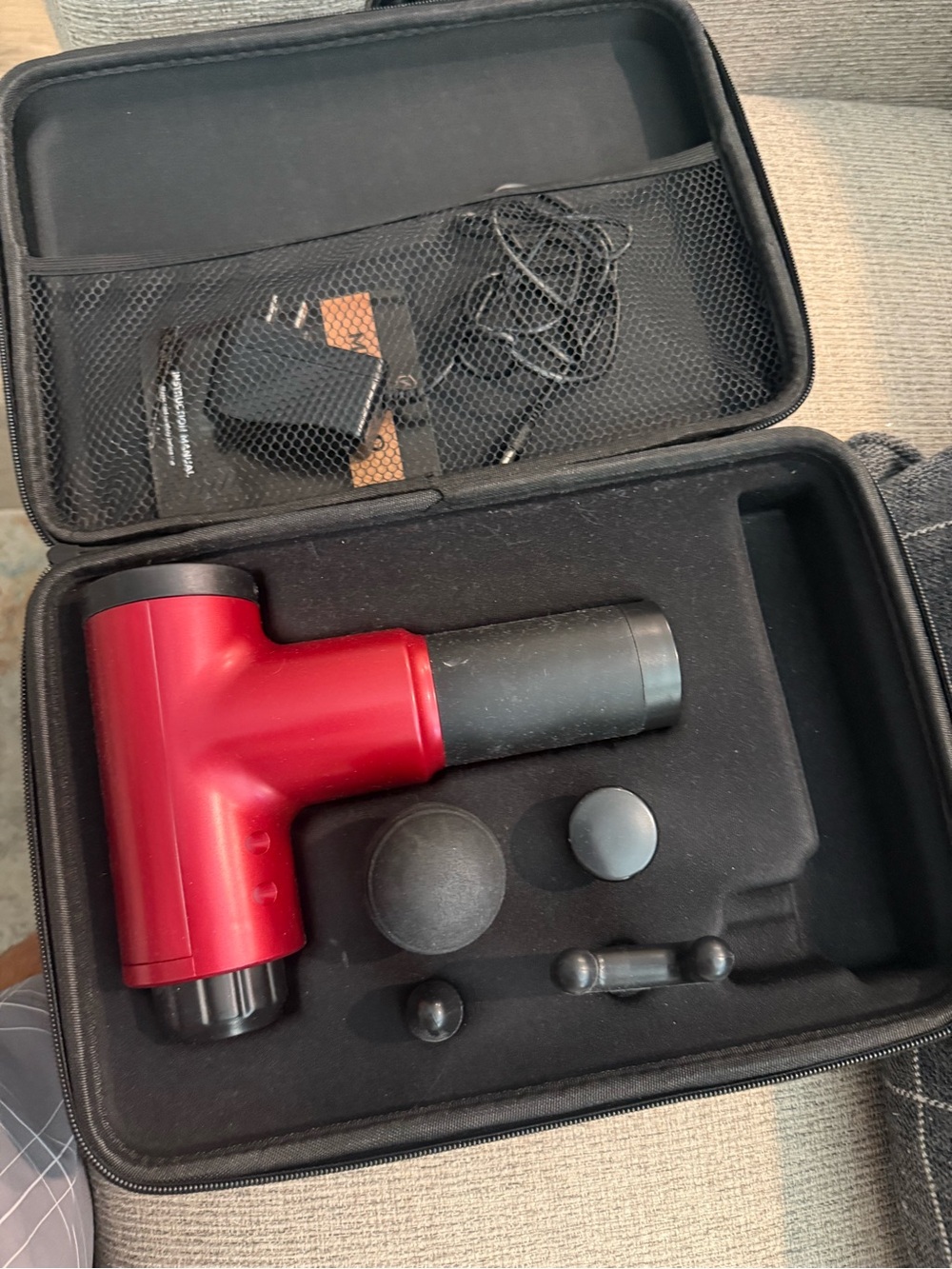 Cello Muscello Massager Gun in Black and Rose Gold